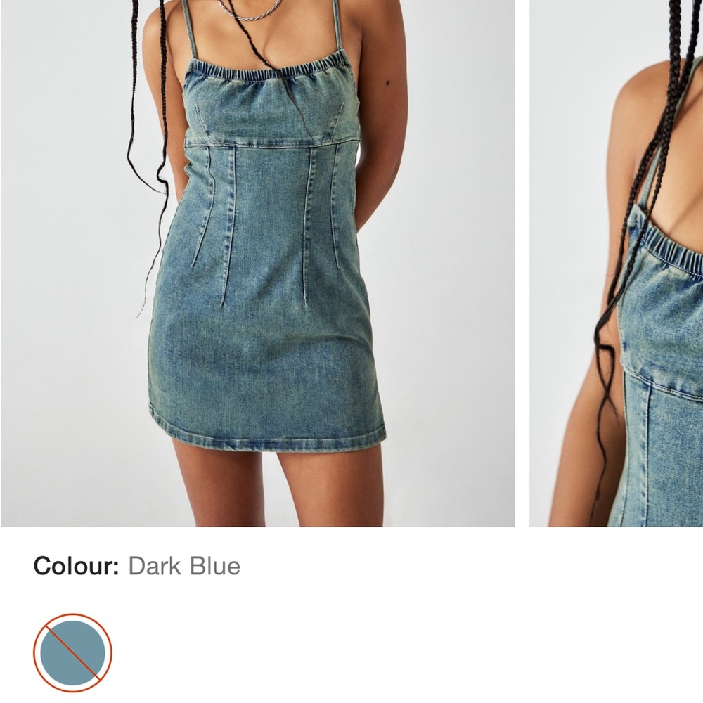BDG Light Blue Denim Skirt